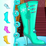 Create Stylish Footwear with Elsa Boots Design – Play Now!