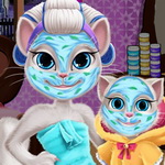 Help Angela Look Stunning in Angela Mommy Real Makeover Game